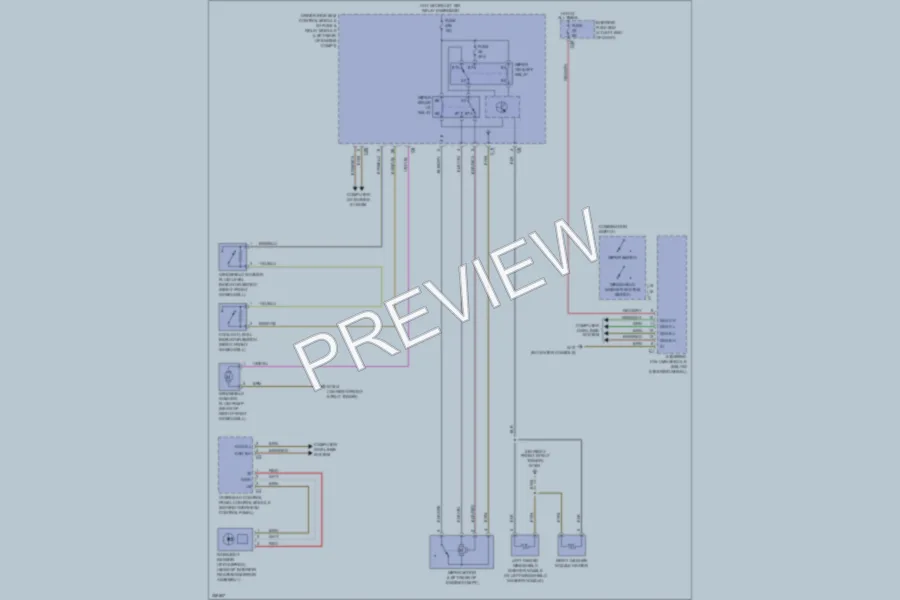 2011 MercedesBenz SLK300 Wiper Washer wiring diagram preview