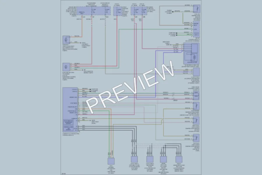 2011 MercedesBenz SLK350 Air Conditioning wiring diagram preview