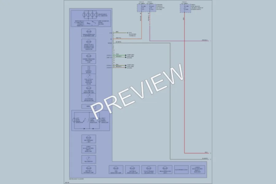 2011 MercedesBenz SLK350 Instrument Cluster wiring diagram preview