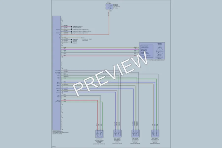 2011 MercedesBenz SLK350 Memory Systems wiring diagram preview