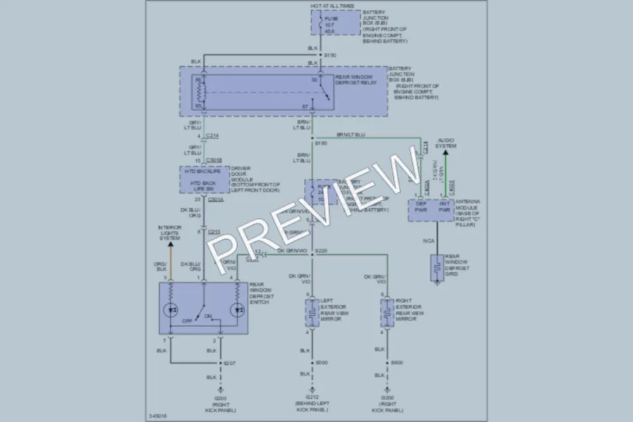 2011 Mercury GrandMarquis Defoggers Wiring Diagrams protected preview