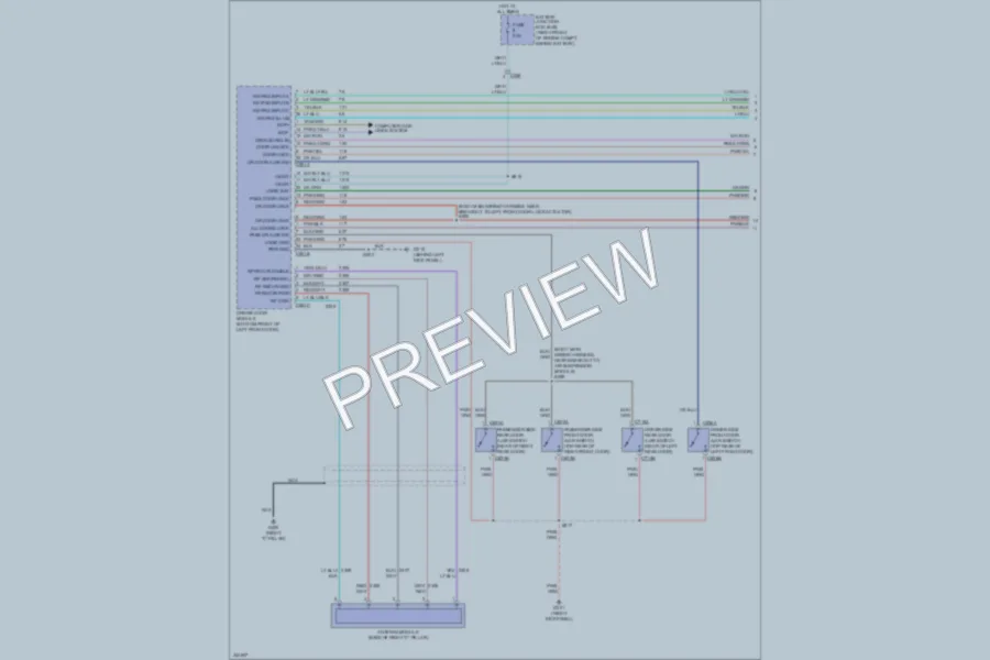 2011 Mercury GrandMarquis Power Door Locks wiring diagram preview