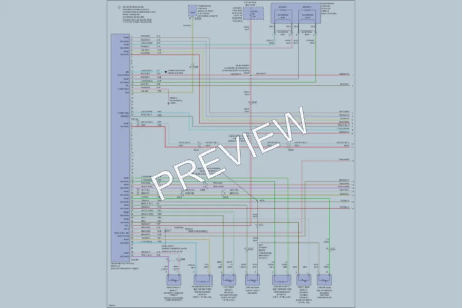 2011 Mercury GrandMarquis Supplemental Restraints wiring diagram preview