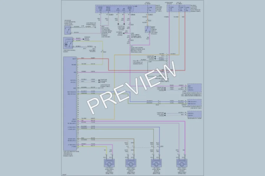 2011 Mercury MarinerHybrid Anti Lock Brakes wiring diagram preview