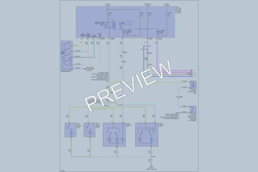 2011 Mercury Milan Interior Lights wiring diagram preview