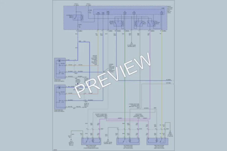 2011 Mercury Milan Power Door Locks wiring diagram preview