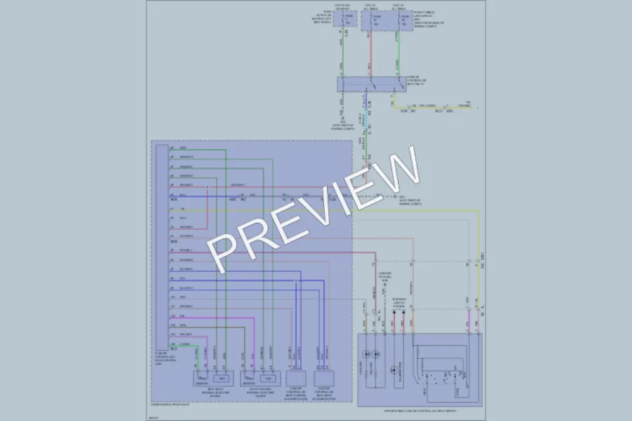 2011 Nissan 370Z Power Seats wiring diagram preview