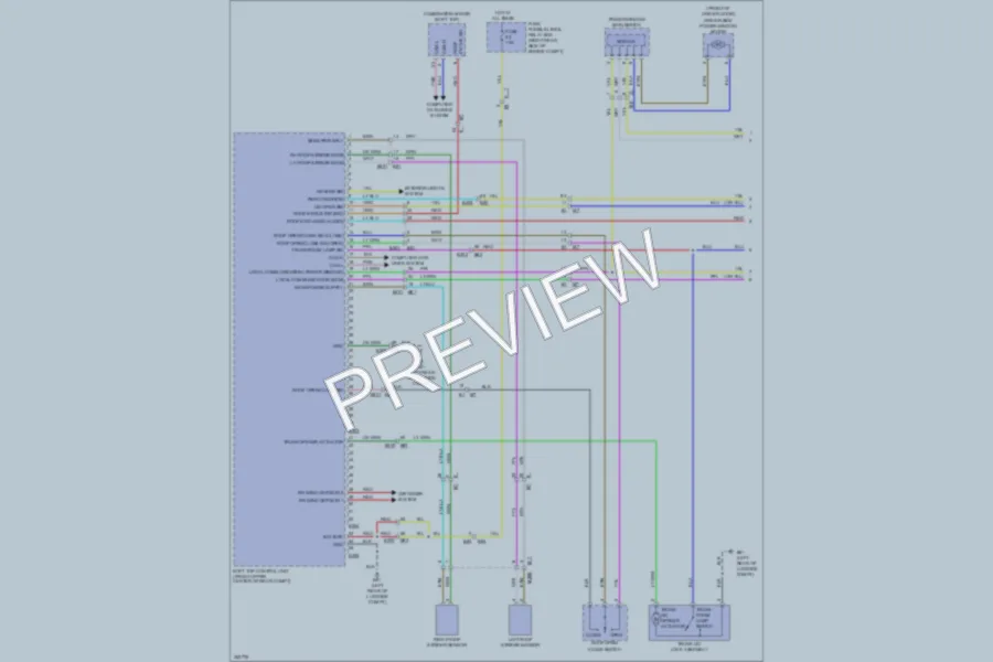 2011 Nissan 370Z Power Top Sunroof wiring diagram preview
