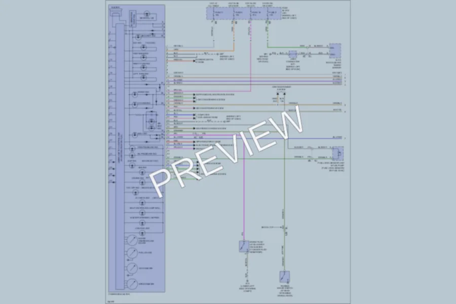 2011 Nissan Altima Instrument Cluster wiring diagram preview