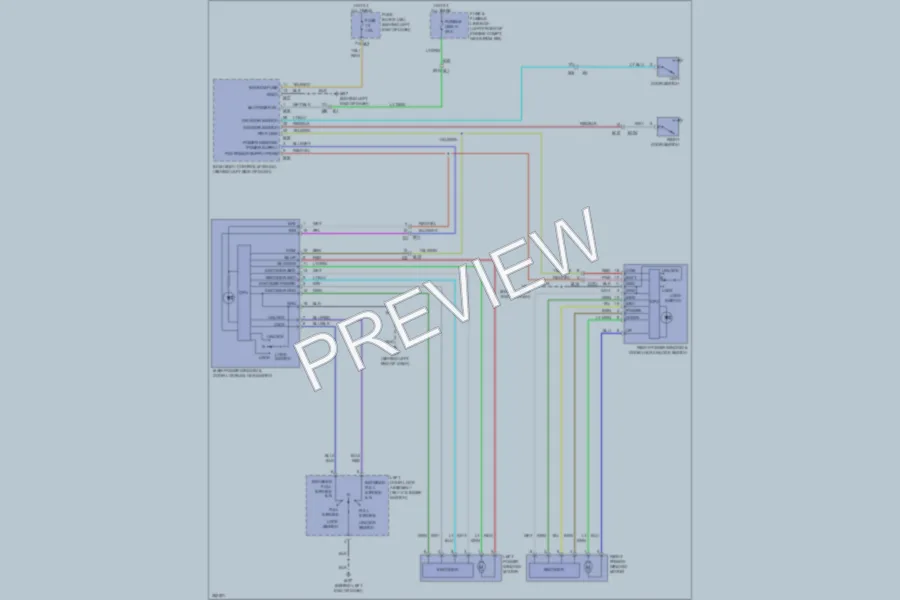 2011 Nissan Altima Power Windows wiring diagram preview