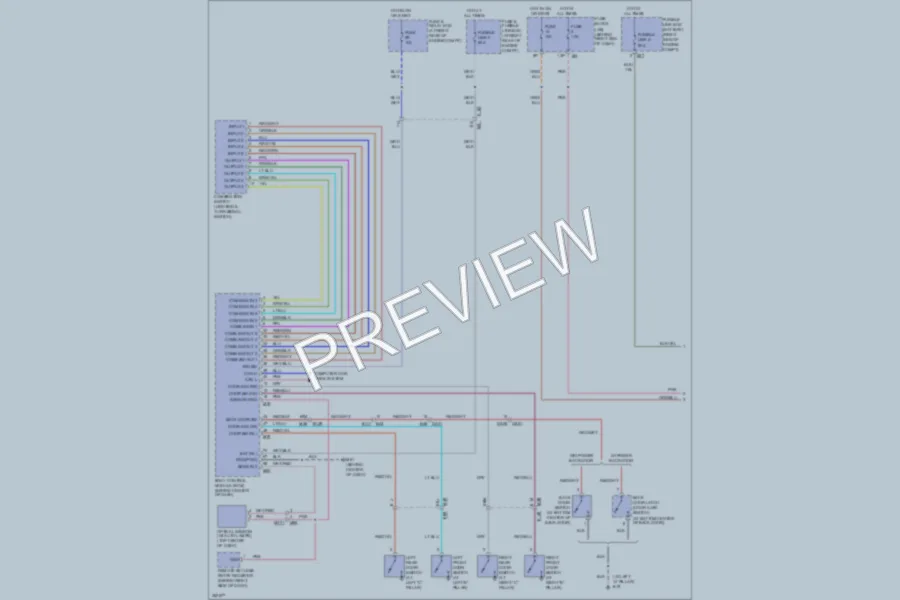 2011 Nissan Armada Headlights wiring diagram preview