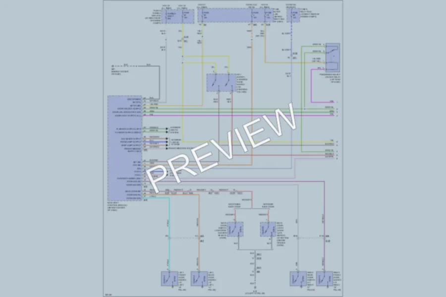 2011 Nissan Armada Power Door Locks wiring diagram preview