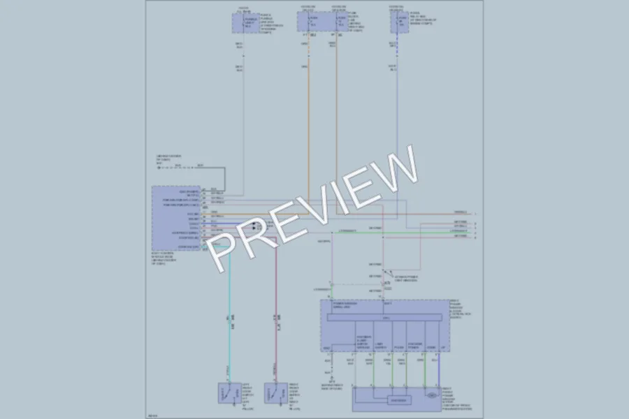 2011 Nissan Armada Power Windows wiring diagram preview