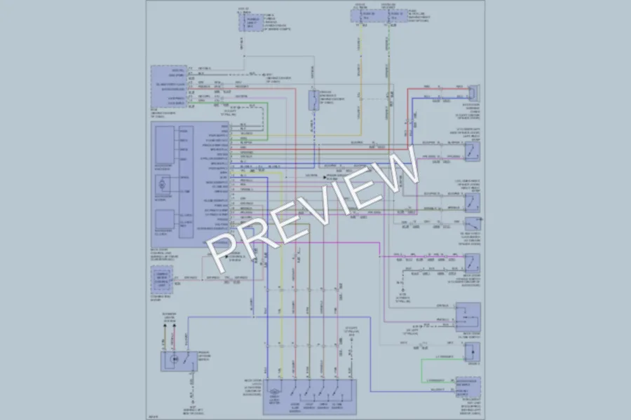 2011 Nissan Armada Trunk Tailgate Fuel Door wiring diagram preview
