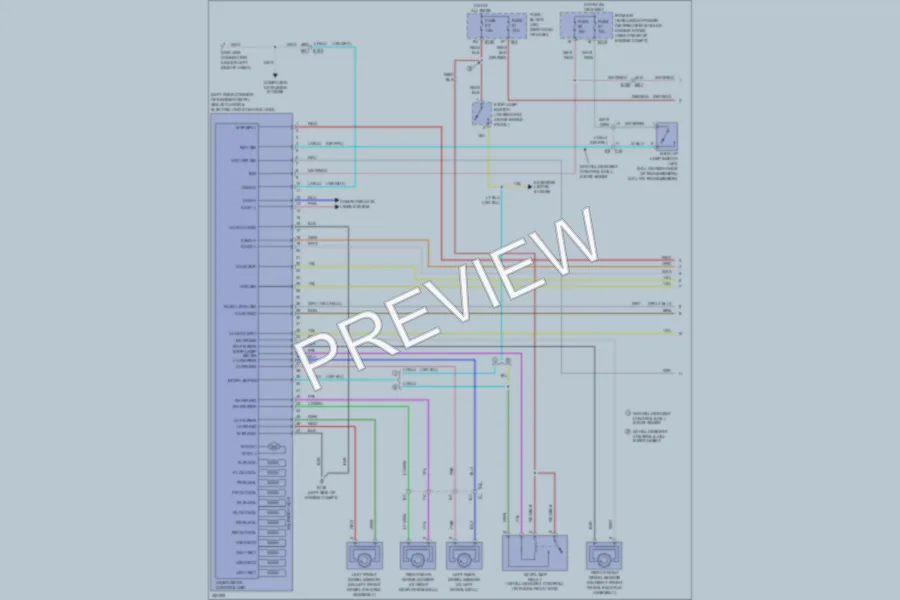 2011 Nissan Frontier Anti Lock Brakes wiring diagram preview