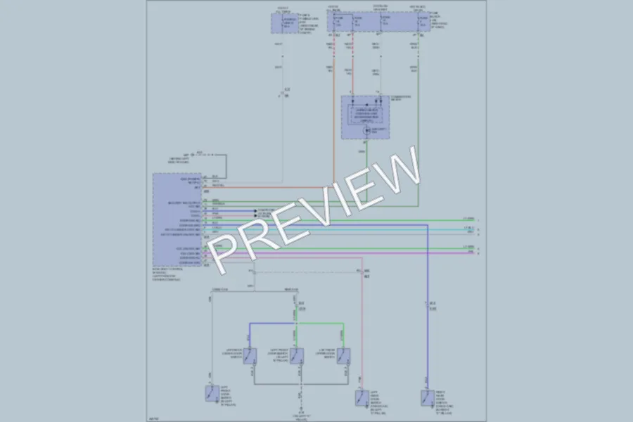 2011 Nissan Frontier Anti Theft wiring diagram preview
