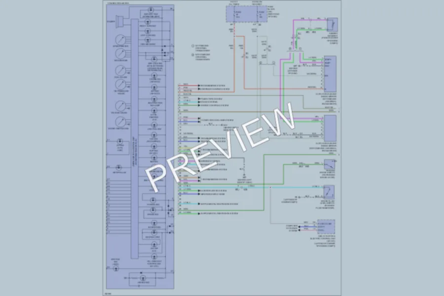 2011 Nissan Frontier Instrument Cluster wiring diagram preview