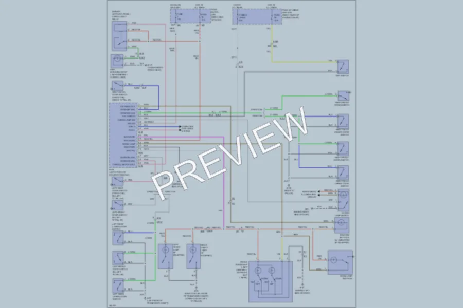 2011 Nissan Frontier Interior Lights wiring diagram preview