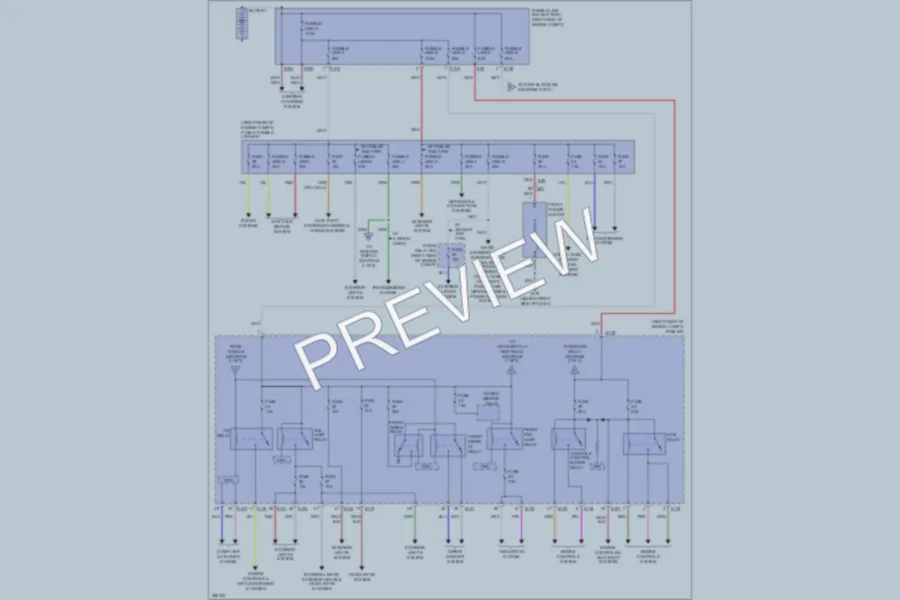 2011 Nissan Frontier Power Distribution wiring diagram preview
