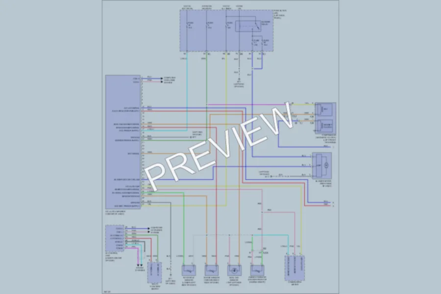 2011 Nissan GTR Air Conditioning wiring diagram preview