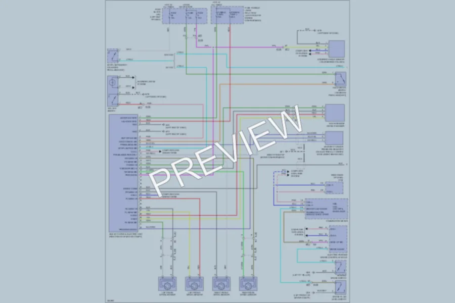 2011 Nissan LEAF Anti Lock Brakes wiring diagram preview
