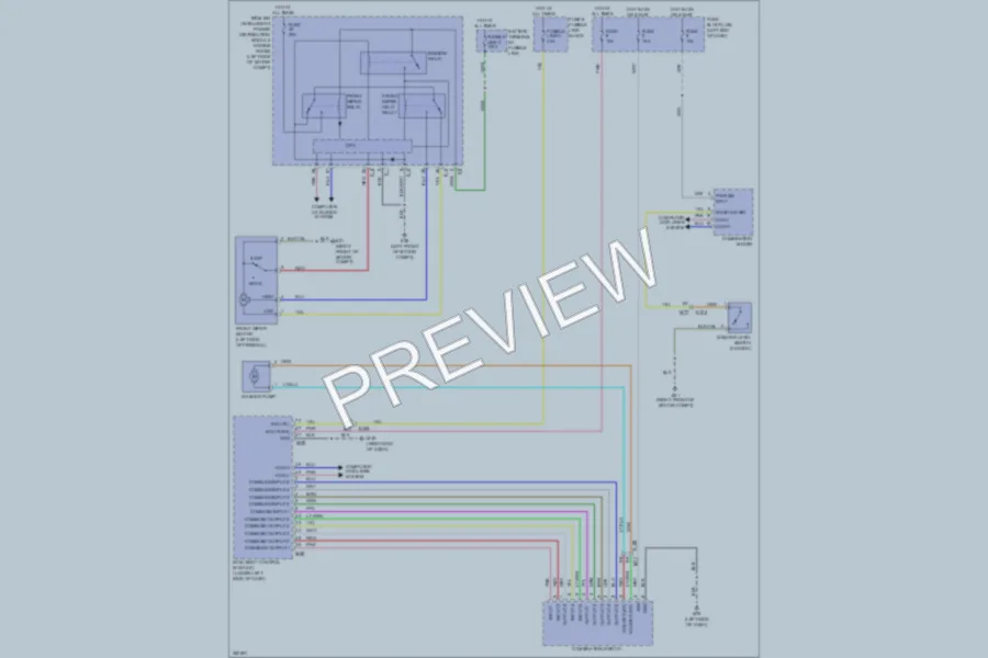 2011 Nissan LEAF Wiper Washer wiring diagram preview
