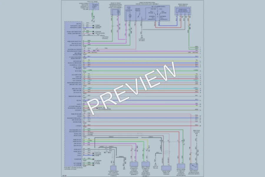 2011 Nissan Murano Power Door Locks wiring diagram preview