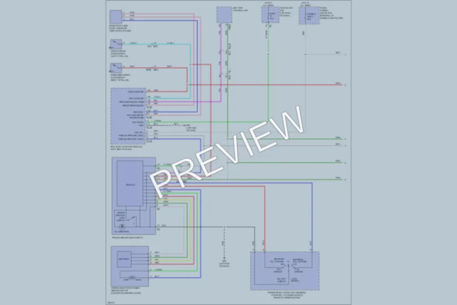 2011 Nissan Murano Power Windows wiring diagram preview