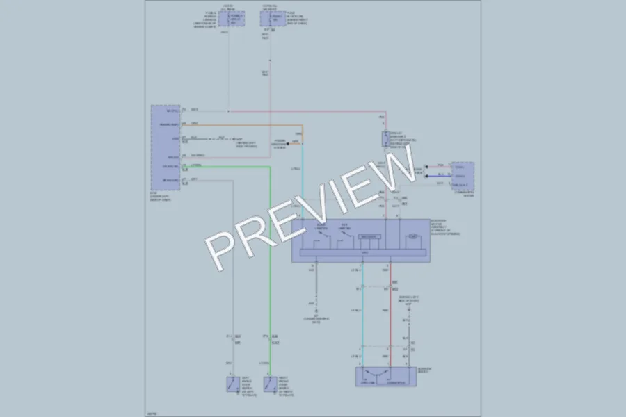2011 Nissan Pathfinder Power Top Sunroof wiring diagram preview