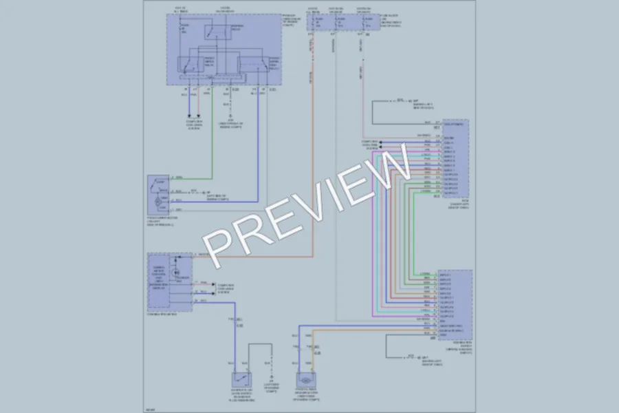 2011 Nissan Pathfinder Wiper Washer wiring diagram preview