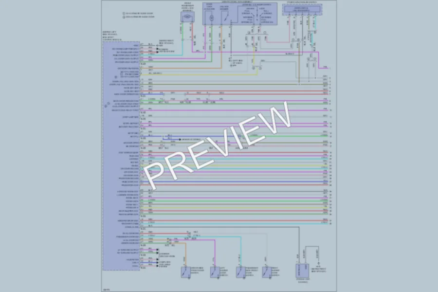 2011 Nissan Quest Power Door Locks wiring diagram preview