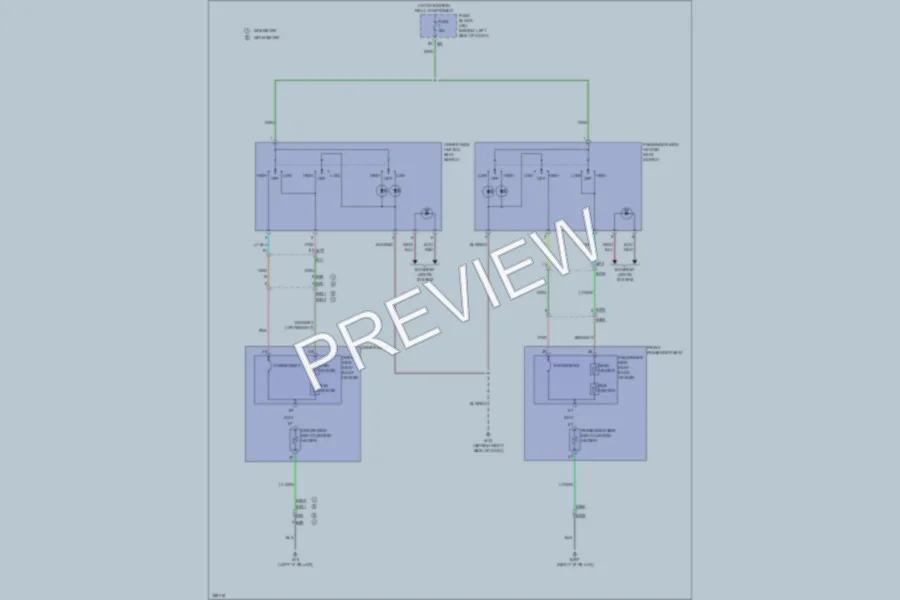 2011 Nissan Quest Power Seats wiring diagram preview