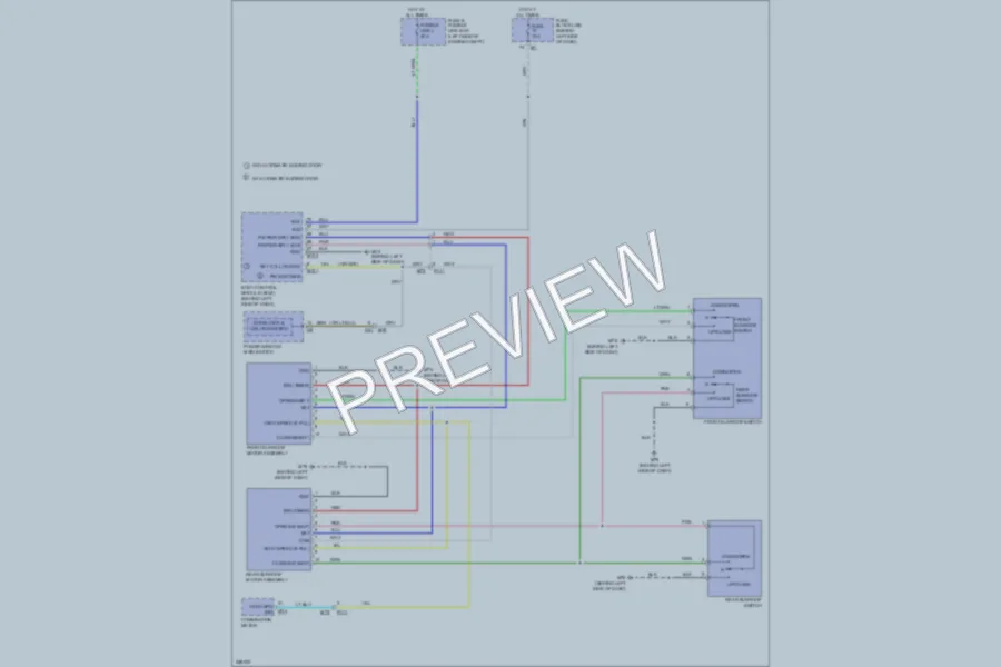 2011 Nissan Quest Power Top Sunroof wiring diagram preview