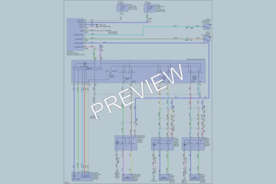 2011 Nissan Quest Power Windows wiring diagram preview
