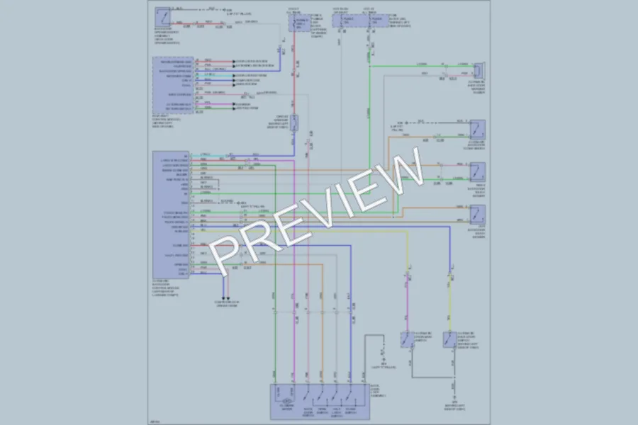 2011 Nissan Quest Trunk Tailgate Fuel Door wiring diagram preview