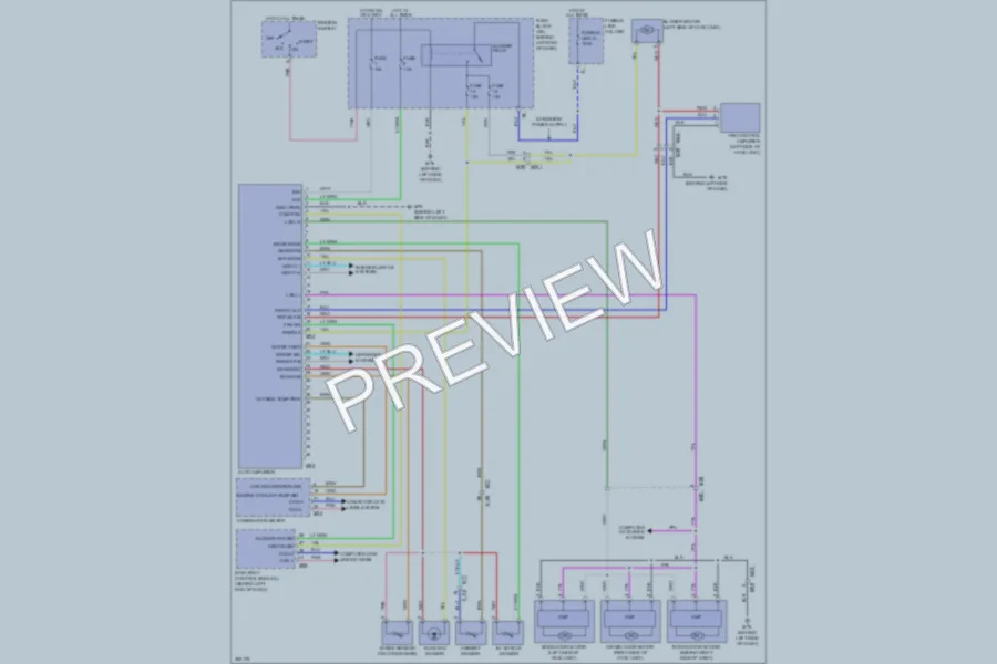 2011 Nissan Rogue Air Conditioning wiring diagram preview