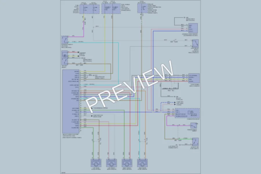 2011 Nissan Rogue Anti Lock Brakes wiring diagram preview