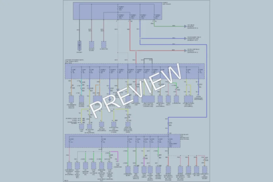 2011 Nissan Rogue Power Distribution wiring diagram preview