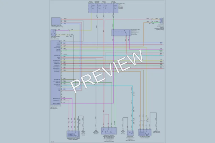 2011 Nissan Rogue Power Door Locks wiring diagram preview