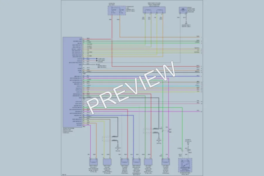 2011 Nissan Rogue Supplemental Restraints wiring diagram preview