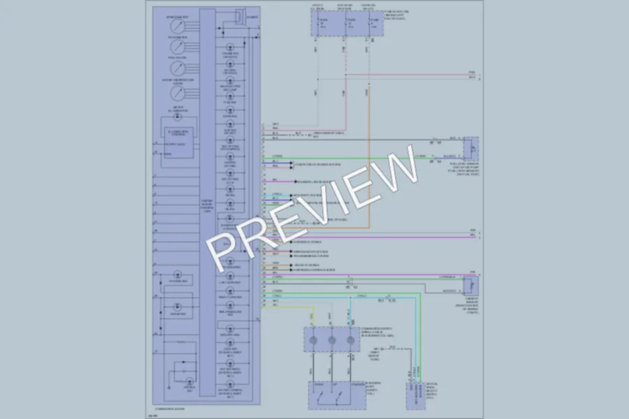 2011 Nissan Sentra Instrument Cluster wiring diagram preview