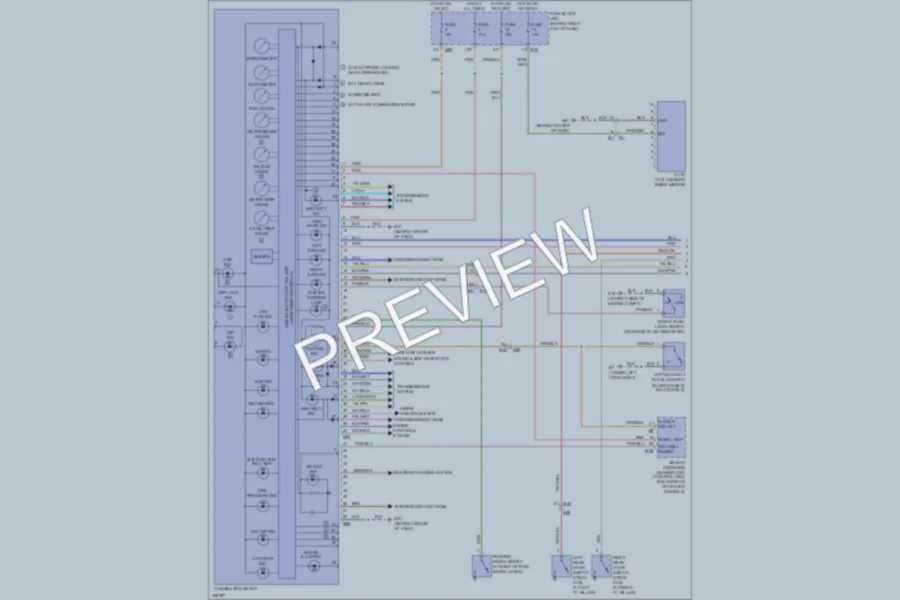 2011 Nissan Titan Instrument Cluster wiring diagram preview