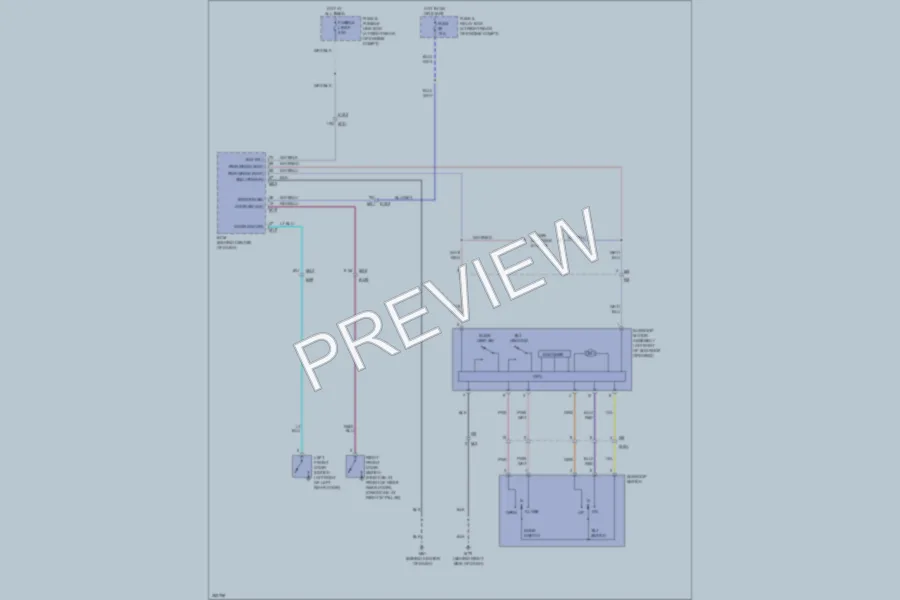 2011 Nissan Titan Power Top Sunroof wiring diagram preview