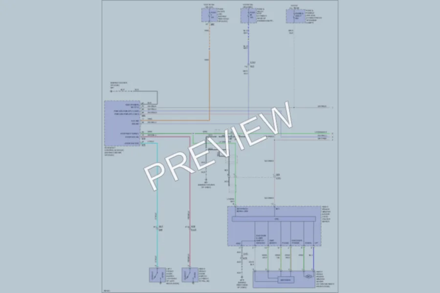 2011 Nissan Titan Power Windows wiring diagram preview