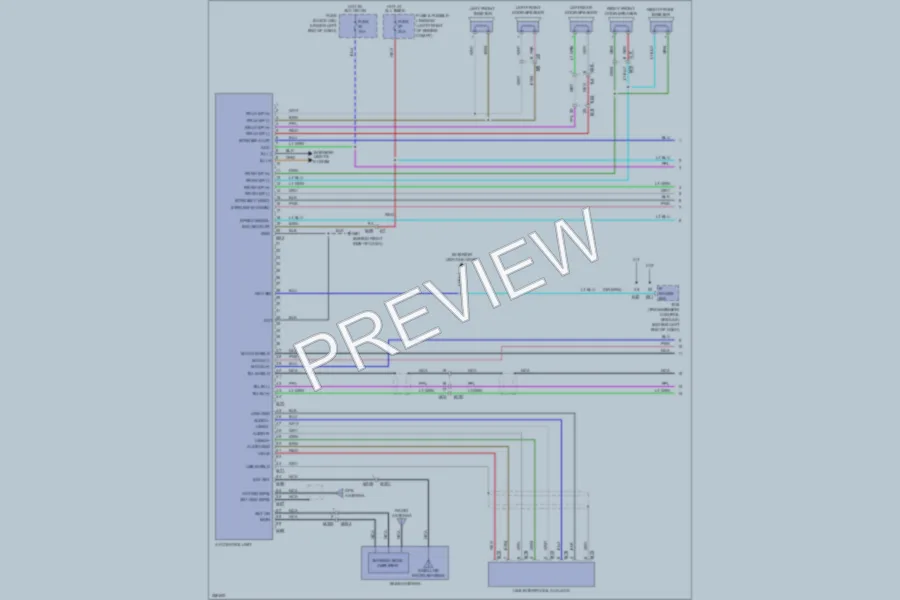 2011 Nissan Versa Navigation wiring diagram preview