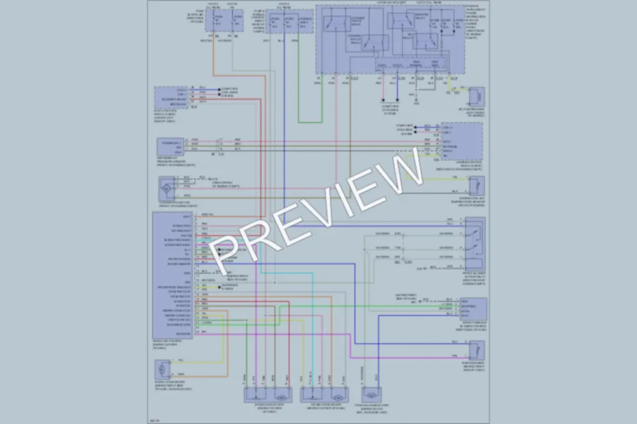 2011 Nissan Xterra Air Conditioning wiring diagram preview