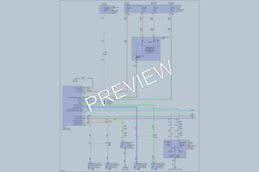 2011 Nissan Xterra Anti Theft wiring diagram preview
