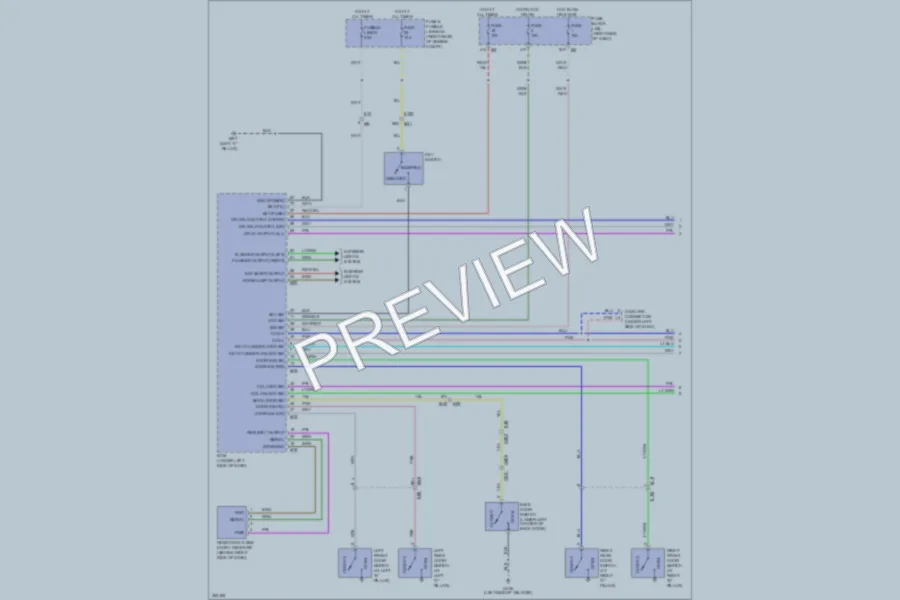 2011 Nissan Xterra Power Door Locks wiring diagram preview