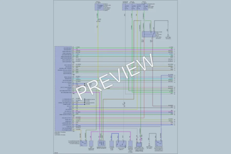 2011 Nissan cube Power Door Locks wiring diagram preview