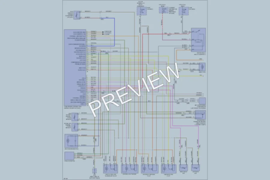 2011 Porsche 911 Air Conditioning wiring diagram preview
